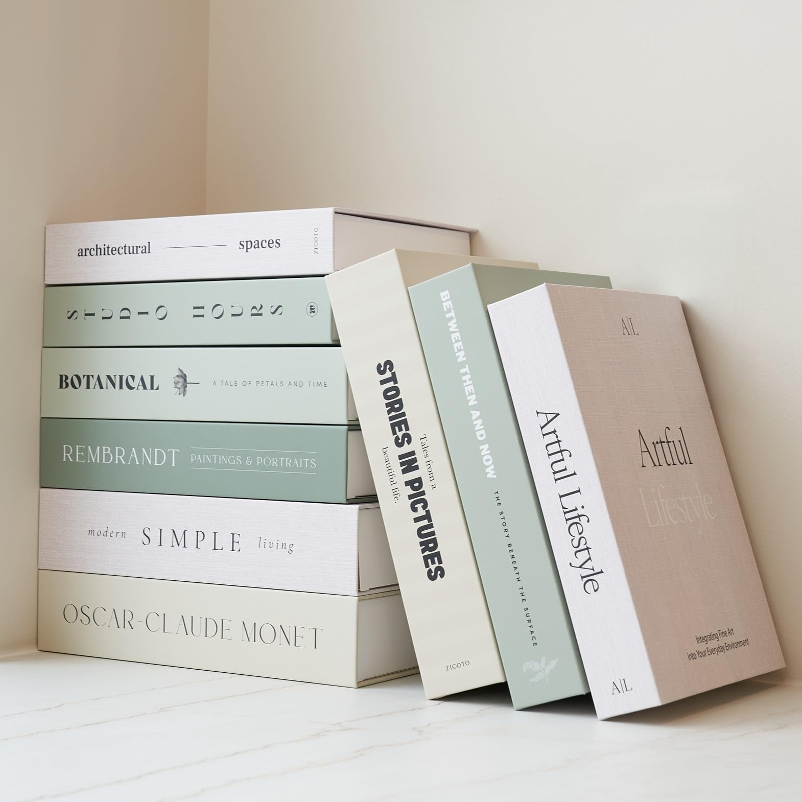 Amazon.com: Beautiful Decorative Books - Set of 9 Boxes Enhance